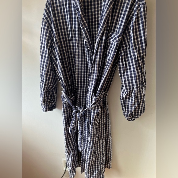 Black Brown 1826 Checkered Robe One Size - Picture 7 of 10